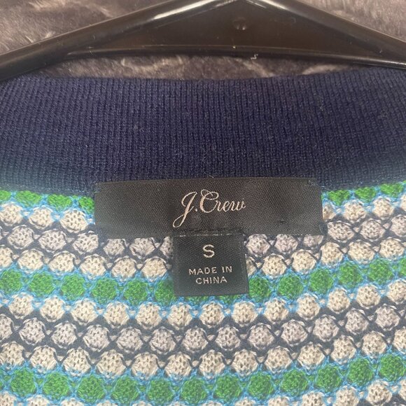 J.Crew  Striped Cardigan Sweater W/ Bow Detail cotton blend ,womens size Small - Picture 4 of 8